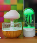 Raindrop Humidifier and Jellyfish Table Lamp Combo - Image 4